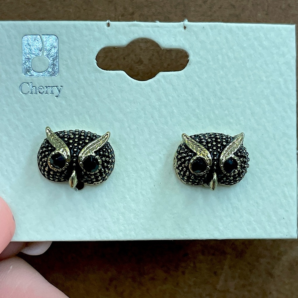 Owl Stud Earrings